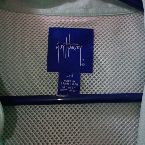 Guy Harvey Long Sleeve Fishing Shirt – Performance Vented Outdoor Size Large - Picture 2 of 3